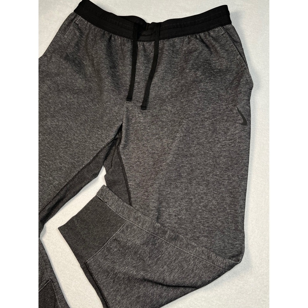 Nike Yoga Dri fit Jogger Men XL  Charcoal Grey Pull on Performance stretch poly‎